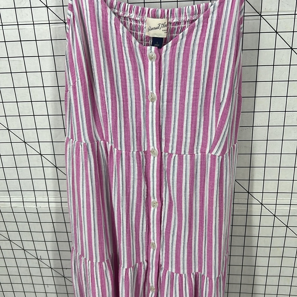 Universal Thread Sleeveless Button-Front Tiered S… - image 5